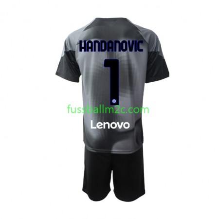 Fußballtrikots Inter Mailand Samir Handanovic 1 Torwart Kinder Heim Trikotsatz 2022-2023